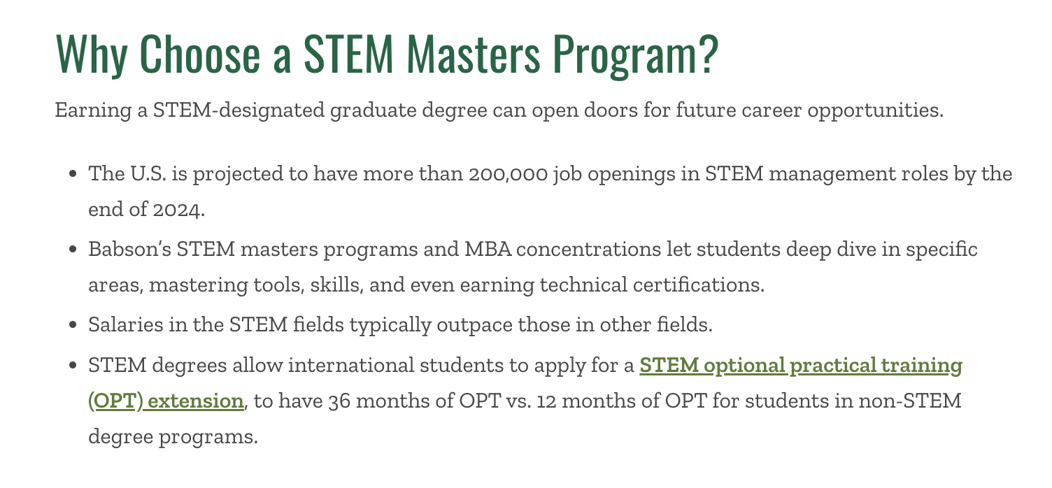 OPTimized. Why STEM MBAs are becoming the top choice for international students and institutions.